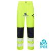 Essentials Hi Vis Eco Coolair 4-Way Stretch Yellow Trousers   Thumbnail